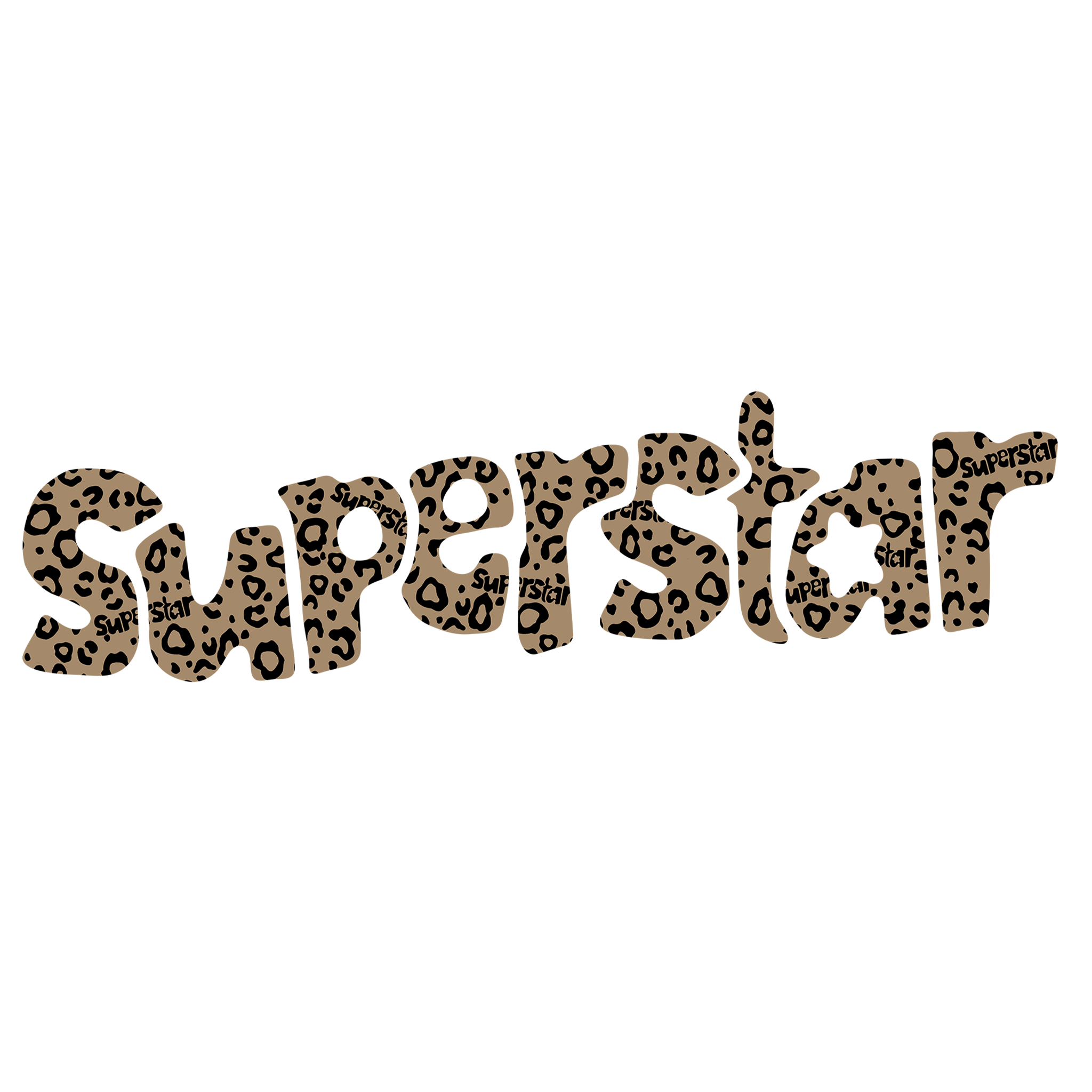 superstar cheetah sticker