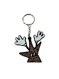 superstar guy cheetah keychain