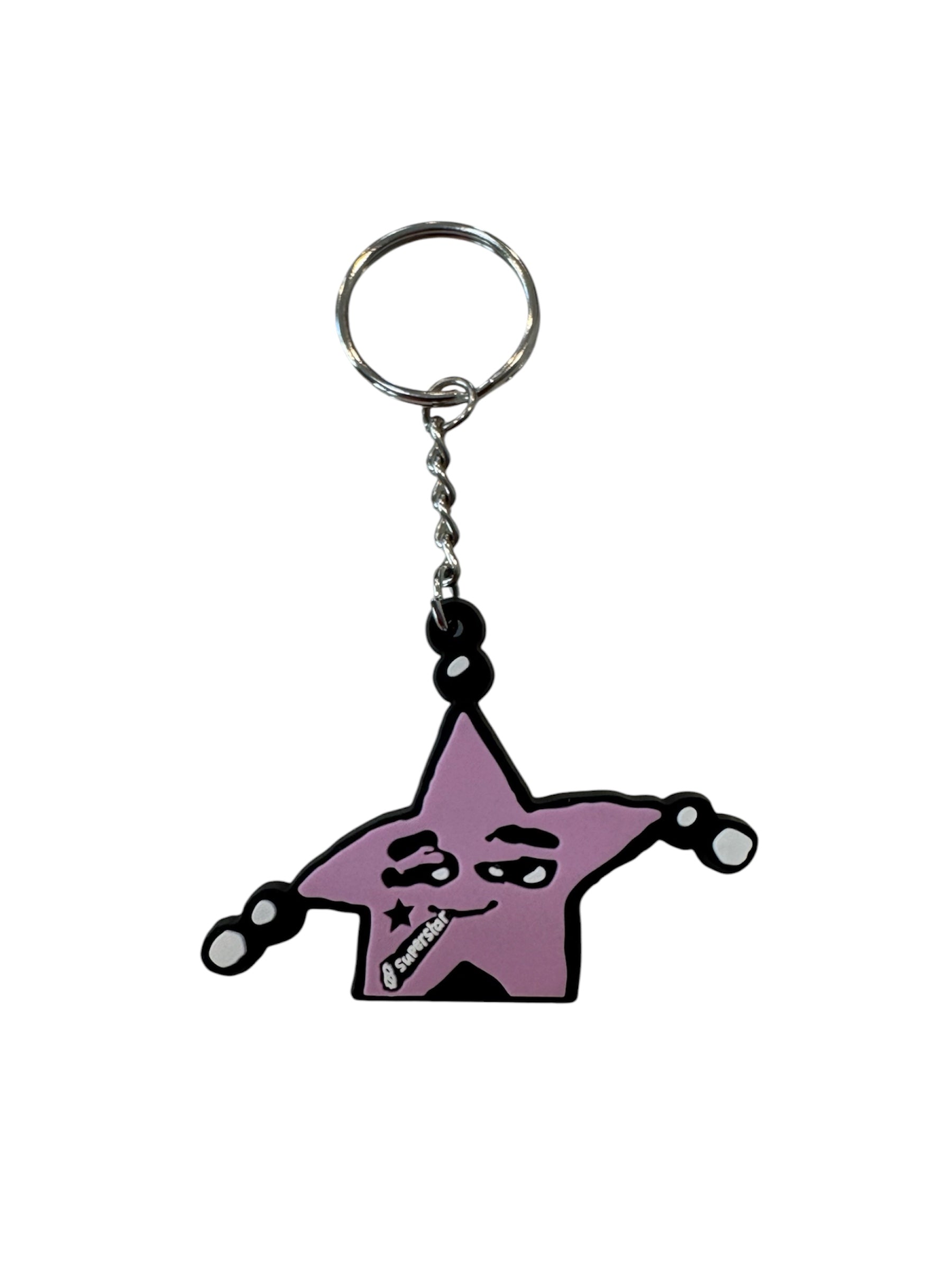 mr.superstar pink keychain