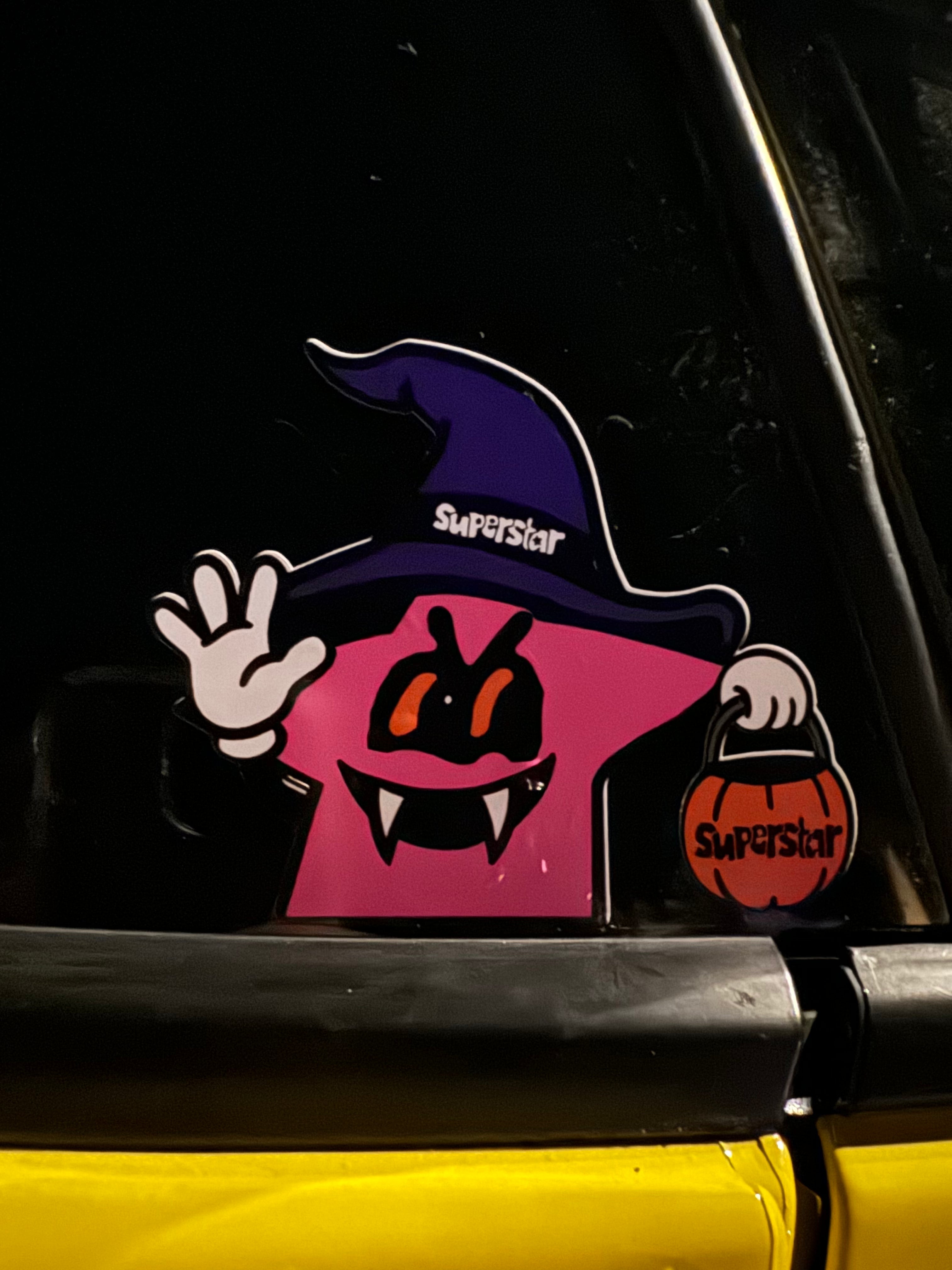 Superstar Halloween Peeker Sticker