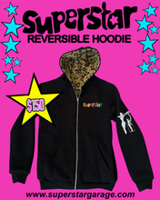 Load image into Gallery viewer, superstar reversible zip hoodie