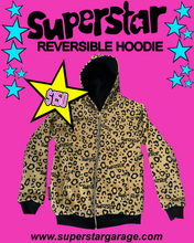 Load image into Gallery viewer, superstar reversible zip hoodie