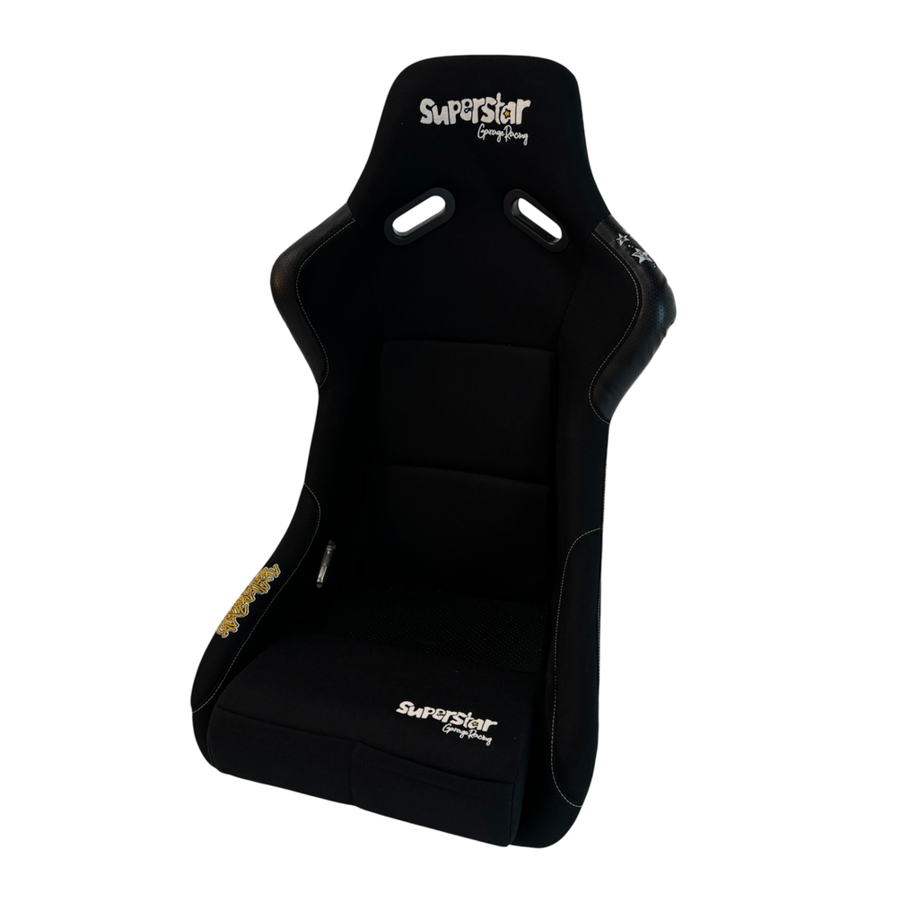 black/gold superstar bucket seat