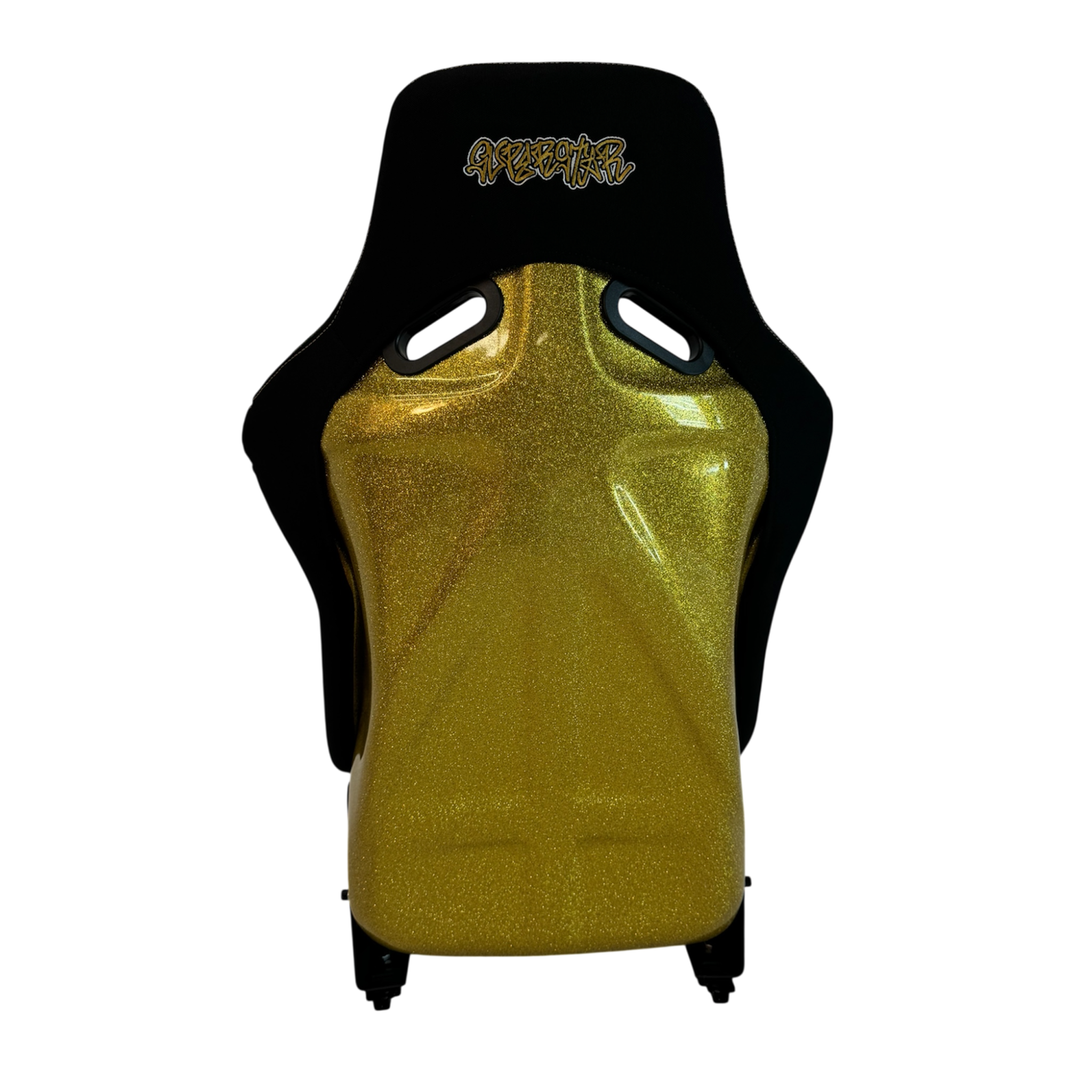 black/gold superstar bucket seat