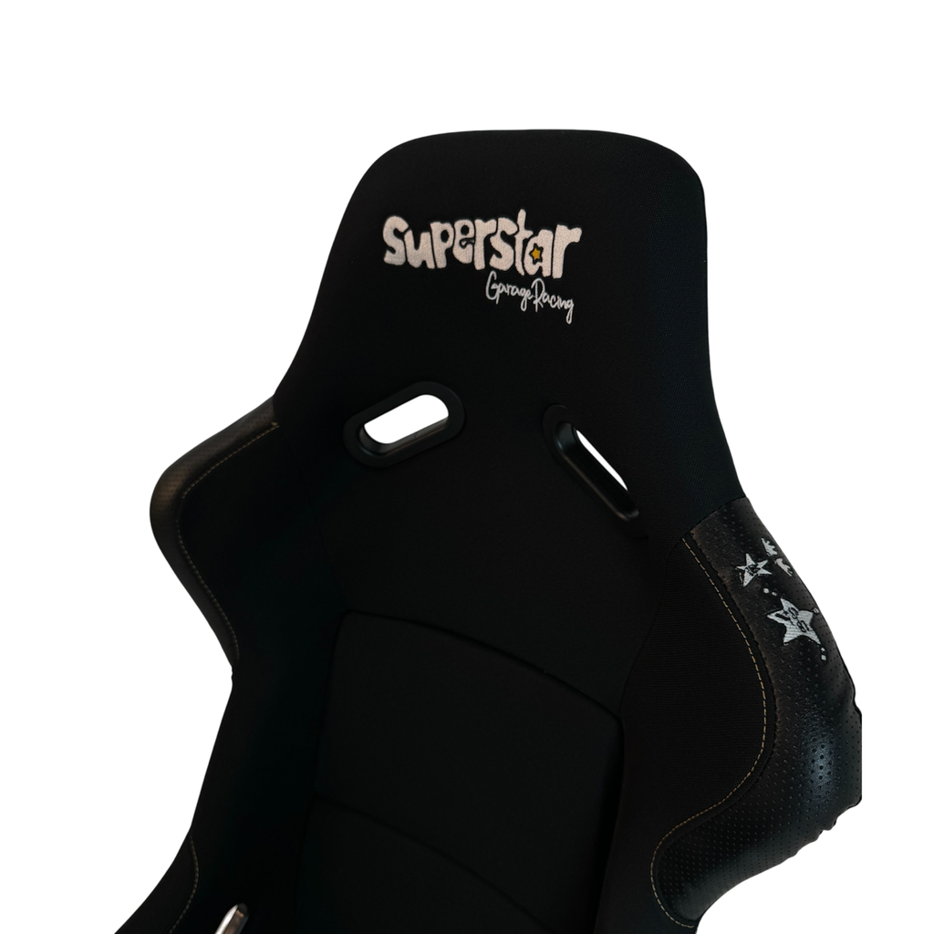 black/gold superstar bucket seat