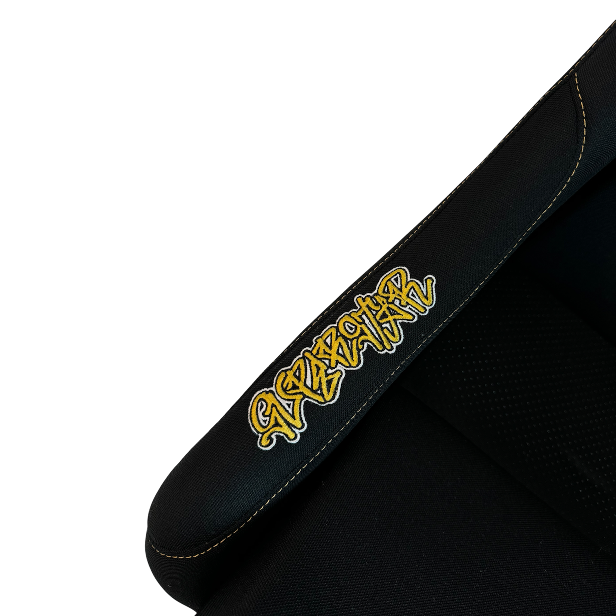 black/gold superstar bucket seat