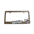 superstar guy plate frame cheetah