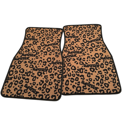 cheetah print car floor mats