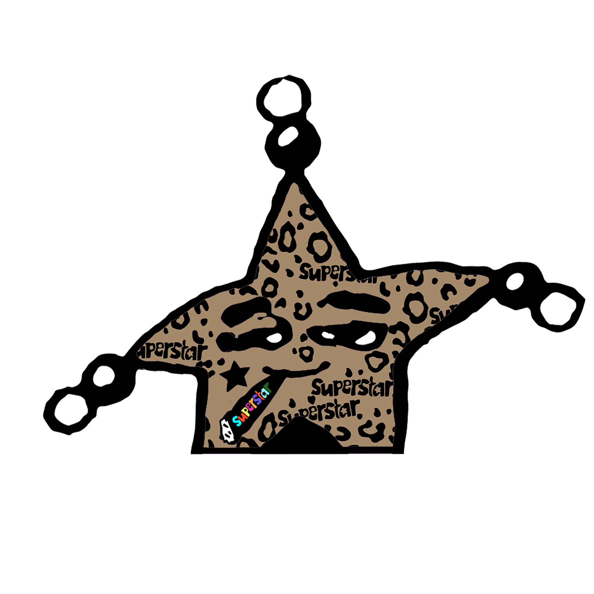 mr.superstar cheetah peeker sticker