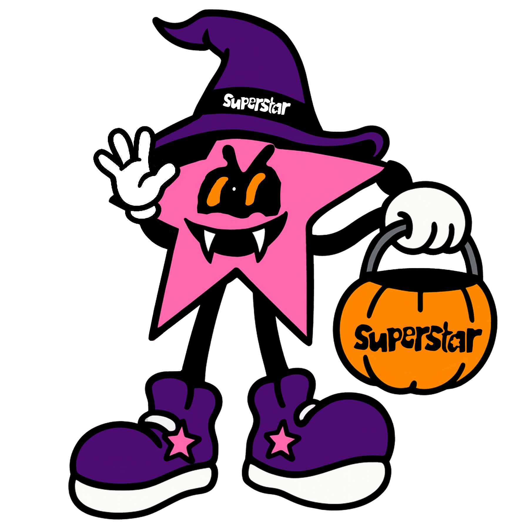 Superstar Halloween Sticker