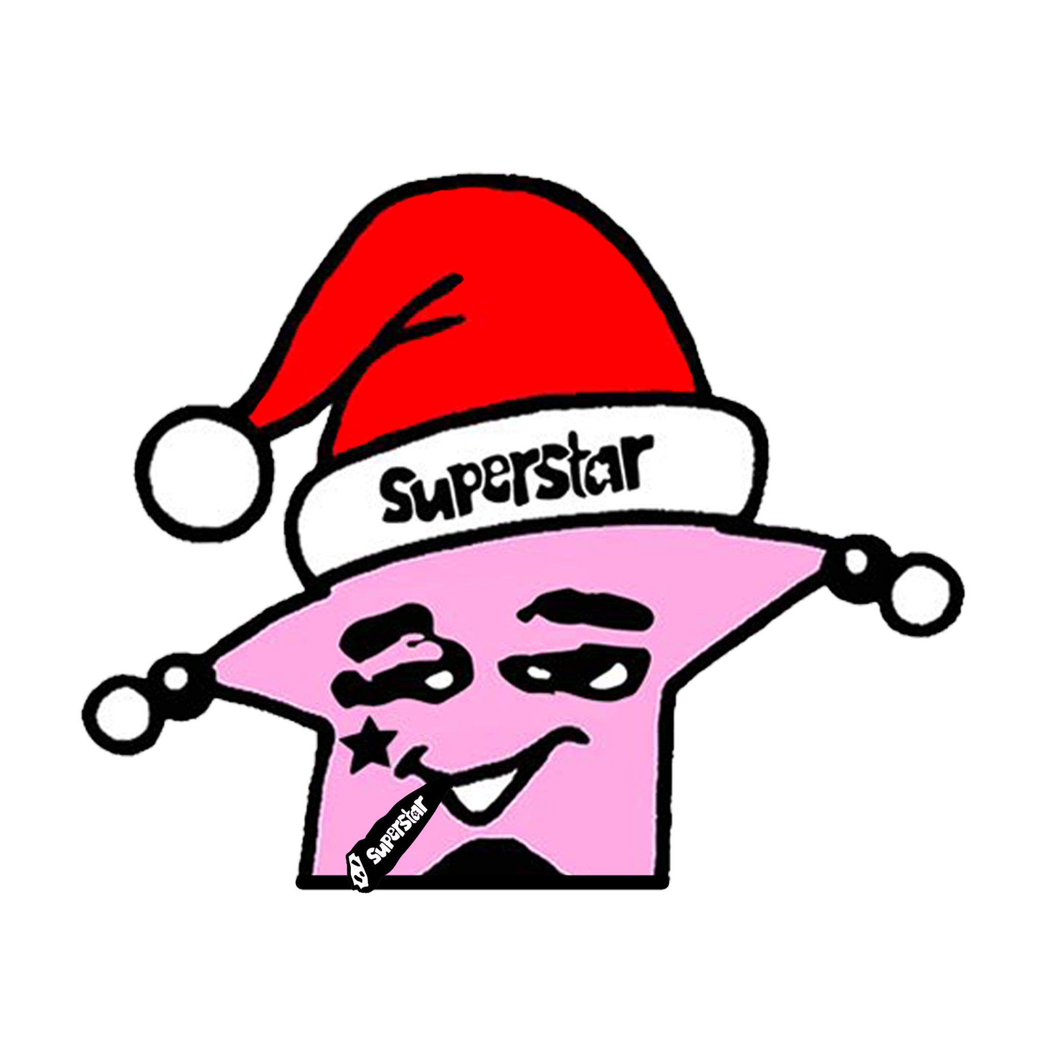 Superstar Christmas Mr.Superstar Peeker Sticker