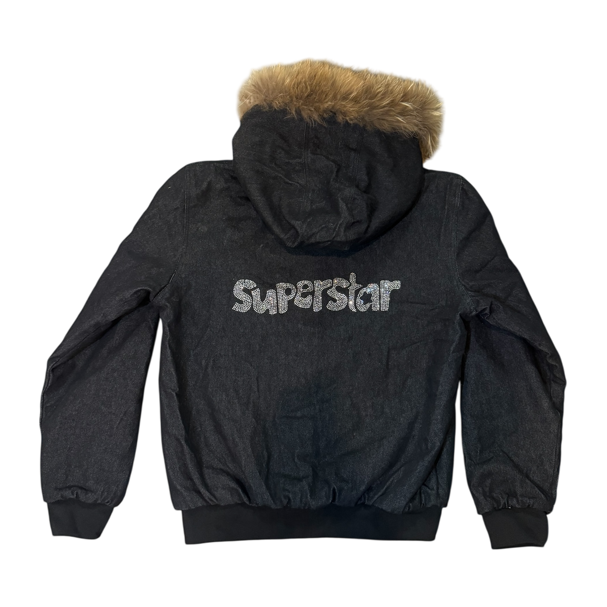 superstar fur denim jacket – Superstar Garage Racing LLC