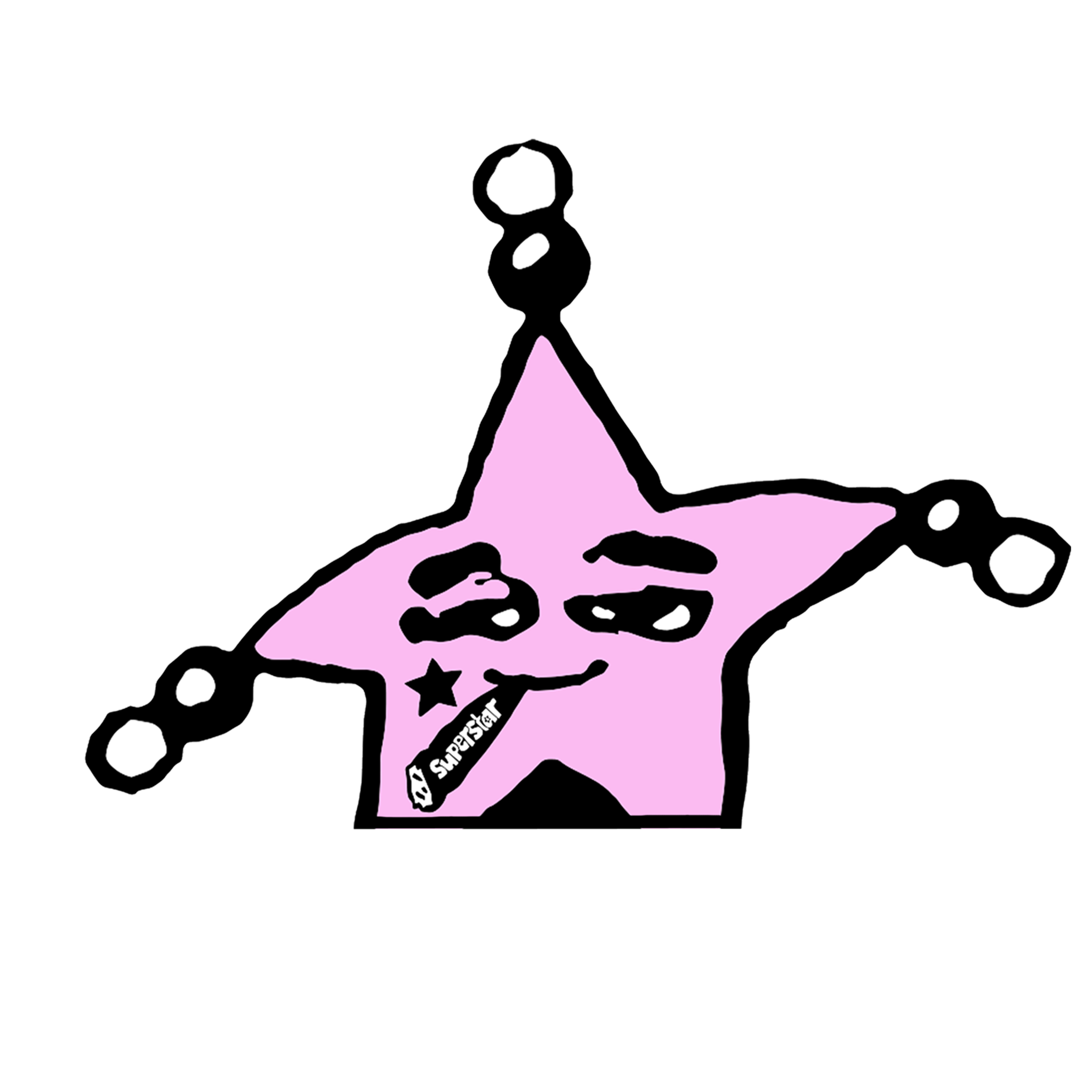 mr.superstar peeker sticker