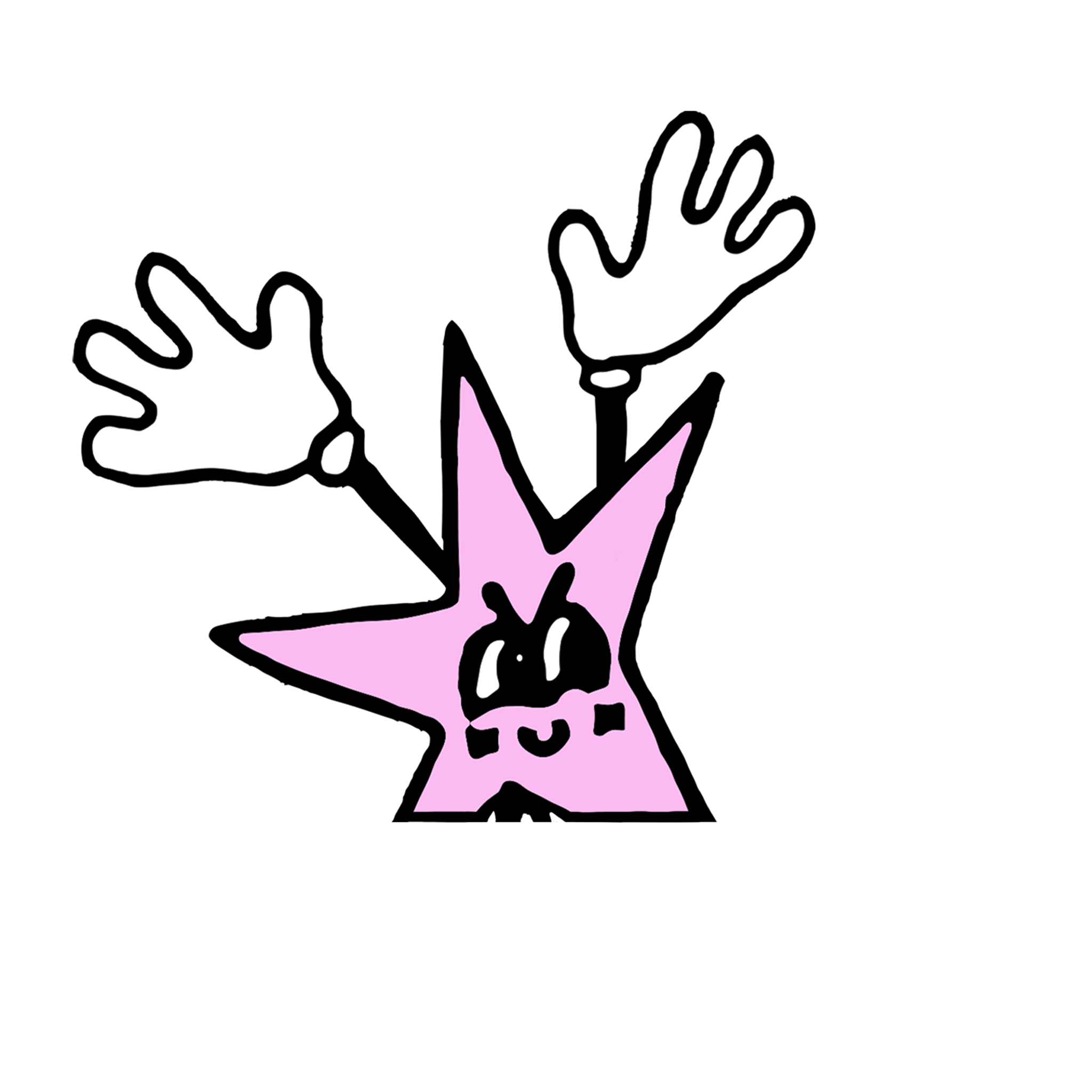 superstar guy peeker sticker