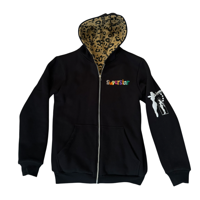 superstar reversible zip hoodie