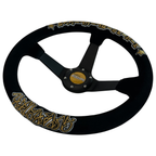 black/gold superstar steering wheel