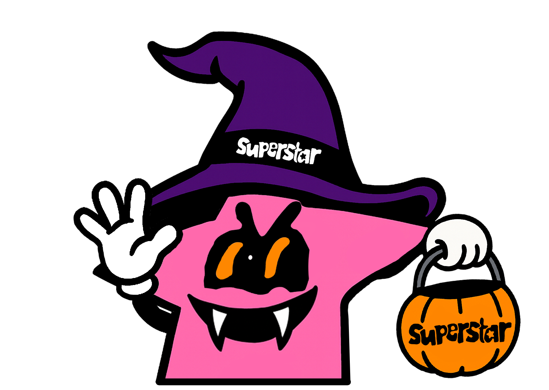 Superstar Halloween Peeker Sticker